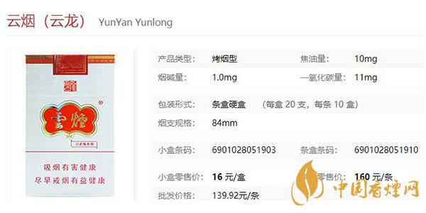 云煙云龍?jiān)趺礃?云煙云龍多少錢(qián)一包